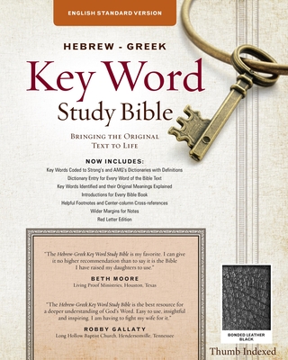 The Hebrew-Greek Key Word Study Bible: ESV Edition, Black Bonded Leather Indexed - Zodhiates, Spiros, Dr. (Editor), and Baker, Warren Patrick, Dr.