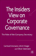 The Insider's View on Corporate Governance: The Role of the Company Secretary