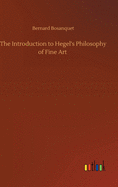The Introduction to Hegel's Philosophy of Fine Art