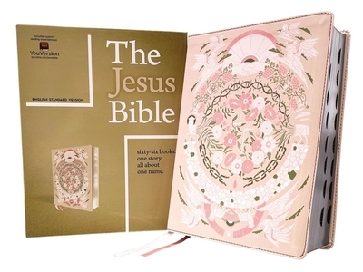 The Jesus Bible Artist Edition, Esv, (with Thumb Tabs to Help Locate the Books of the Bible), Leathersoft, Peach Floral, Thumb Indexed - Passion Publishing (Editor), and Zondervan