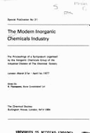 The Modern Inorganic Chemicals Industry: Rsc - Thompson, Ray