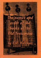 The names and order of the books of the Old Testament