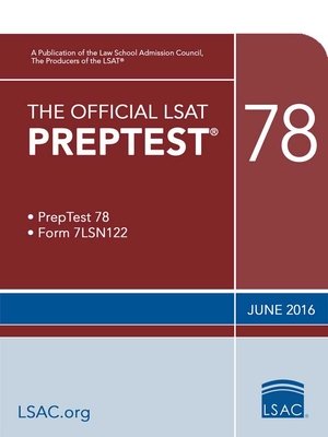 The Official LSAT Preptest 78: (June 2016 Lsat) - Council, Law School Admission