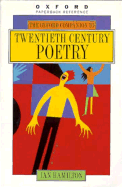 The Oxford Companion to Twentieth-Century Poetry in English - Hamilton, Ian (Editor)