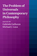The Problem of Universals in Contemporary Philosophy