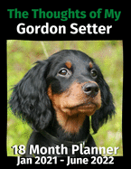 The Thoughts of My Gordon Setter: 18 Month Planner Jan 2021-June 2022