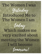 The Women I Was Yesterday Women Empowerment Journal Notebook Gift: Ruled Empowering Journal For Ladies And Teen Girls Perfect Gift For Family College Friends & Lady Boss