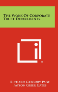 The Work of Corporate Trust Departments