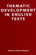 Thematic Development of English Texts - Ghadessy, Mohsen