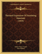 Thermal Expansion Of Insulating Materials (1919)