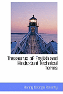 Thesaurus of English and Hindustani Technical Terms