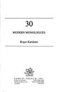 Thirty Modern Monologues