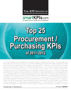 Top 25 Procurement / Purchasing KPIs of 2011-2012