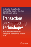 Transactions on Engineering Technologies: International MultiConference of Engineers and Computer Scientists 2018