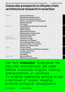 Transcalar Prospects in Climate Crisis: architectural research in re/action