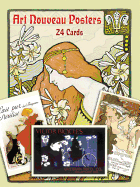 Twenty-four Art Nouveau postcards in full color from classic posters