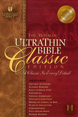 Ultrathin Reference Bible-Hcsb-Classic - Broadman & Holman Publishers (Creator)