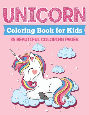 Unicorn Coloring Book For Kids: Beautiful Pink Unicorn Coloring