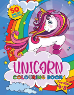 Unicorn Colouring Book: For kids ages 4-8, 50 adorable designs for boys and girls