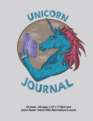 Unicorn Journal - 8 1/2" x 11" Lined Unicorn Reader / Unicorn Writer Blank Notebook & Journal - Durant, Sybrina