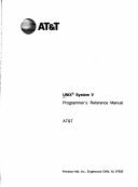 UNIX System V Programmer's Reference Manual - AT&T