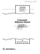 UNIX System V Release 4 Commands Reference Manual Volume 2 (Commands m-z) for Motorola Processors
