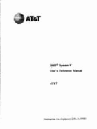 UNIX System V: User's Reference Manual - Fortgang, Karen S, and AT&T