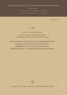 Untersuchungen Auf Dem Gebiet Der Praktischen Mathematik Und Damit Verwandter Fragen Der Geometrie: Regelflachen Vierter Ordnung in Der Linearen Strahlenkongruenz - Betragflachen Elliptischer Funktionen - Reutter, Fritz