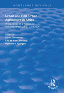 Urban and Peri-Urban Agriculture in Africa: Proceedings of a Workshop, Netanya, Israel, 23-27 June 1996