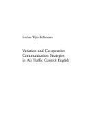 Variation and Co-Operative Communication Strategies in Air Traffic Control English