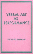 Verbal Art as Performance