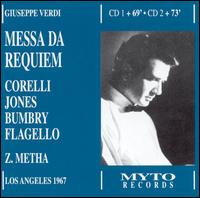 Verdi: Requiem - Ezio Flagello (bass); Franco Corelli (tenor); Grace Bumbry (mezzo-soprano); Gwyneth Jones (soprano); Renata Tebaldi (vocals); Los Angeles Philharmonic Orchestra; Zubin Mehta (conductor)