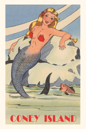 Vintage Journal Coney Island Mermaid