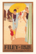Vintage Journal Filey for the Family Travel Poster