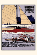 Vintage Journal Munich Rowing Regatta Poster, Germany