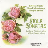 Viola Sonatas - Barbara Westphal (viola); Jeffrey Swann (piano)