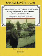 Violin Concerto in E Minor: With Analytical Studies and Exercises by Otakar Sevcik, Op. 21 Violin and Piano Critical Violin Part