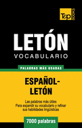 Vocabulario Espanol-Leton - 7000 Palabras Mas Usadas