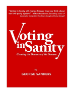 Voting in Sanity: Creating the Democracy We Deserve