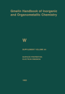 W Tungsten: Supplement Volume A4 Surface Properties. Electron Emission