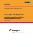 Wasserstoff als Zukunftstechnologie. Ans?tze, Etablierung und Perspektiven potenzieller Transportsysteme unter Ber?cksichtigung der Effizienz