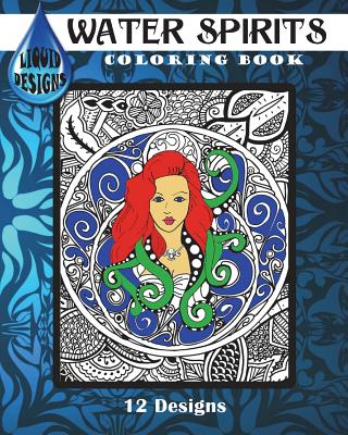 Water Spirits - Coloring Book - Designs, Liquid