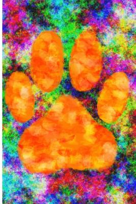 Watercolor Dog Paw Print Notebook: 106 Page Ruled Paper Journal, 6" x 9"(15.24 x 22.86 cm) - Almeida, Ricardo