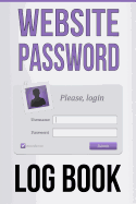 Website Password Log Book