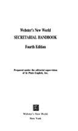 Webster's New World Secretarial Handbook - Merriam-Webster