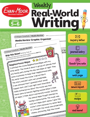 Weekly Real-World Writing, Grade 5 - 6 Teacher Resource - Evan-Moor Educational Publishers