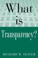 What Is Transparency?