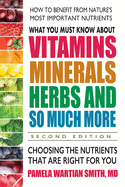 What You Must Know about Vitamins, Minerals, Herbs and So Much More: Choosing the Nutrients That Are Right for You