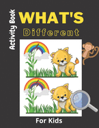 What's Different Activity Book For Kids: Find 7 Differences on this Book, Animals, Gifts For Boys And Girls
