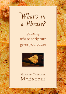What's in a Phrase?: Pausing Where Scripture Gives You Pause - McEntyre, Marilyn Chandler